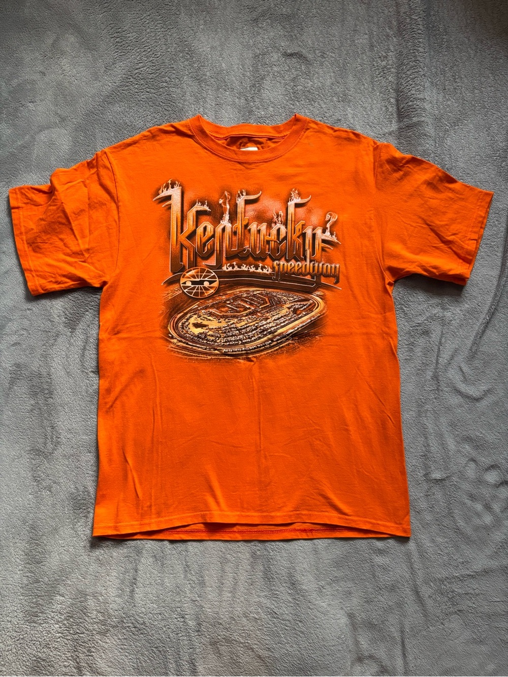 Vintage Nascar Chase Authentics T Shirt Mens Large Orange Kentucky Speedway